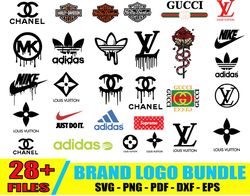 dripping logo bundle svg, logo svg, fashion logo svg, famous brand logo svg