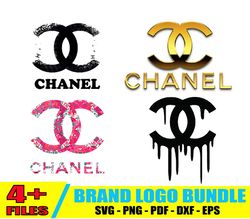 chanel logo bundle svg, chanel logo svg, fashion logo svg, famous brand logo svg