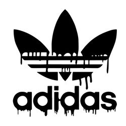 dripping adidas logo svg, fashion logo svg, famous brand logo svg