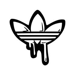 adidas logo dripping svg, fashion logo svg, famous brand logo svg
