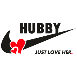 hubby heart just love her logo svg, heart logo svg, fashion logo svg, famous brand logo svg