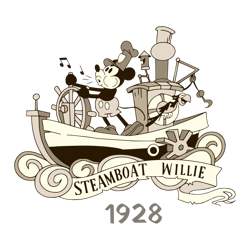 Vintage Steamboat Vintage Mickey 1928 SVG