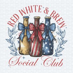 red white and brew social club 4th of july beer png