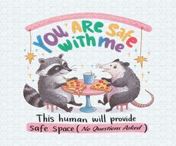 you are safe with me raccoon lgbt png
