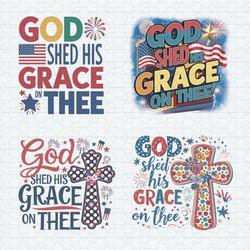god shed his grace on thee svg png bundle
