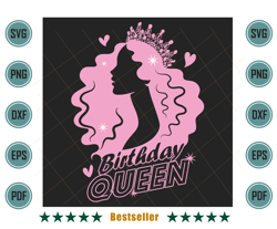 birthday queen black girl birthday svg bd220621ht80