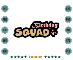 birthday squad melanin black girl svg bd240621ht3