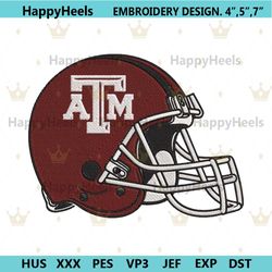 texas a&m aggies helmet embroidery digitizing instant download