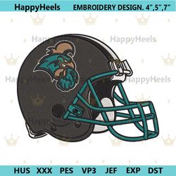 coastal carolina chanticleers helmet embroidery design file