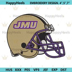 james madison dukes helmet machine embroidery digitizing