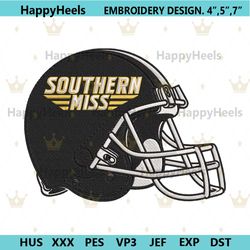 southern miss golden eagles helmet machine embroidery digitizing