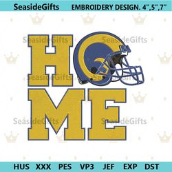 los angeles rams home helmet embroidery design download file