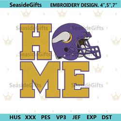 minnesota vikings home helmet embroidery design download file