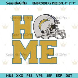 los angeles chargers home helmet embroidery design download file