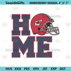 kansas city chiefs home helmet embroidery design download file