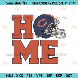chicago bears home helmet embroidery design download file