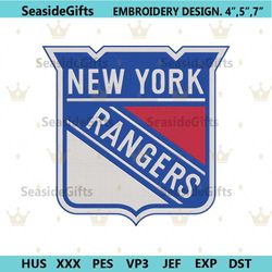 new york rangers logo nhl team embroidery design file