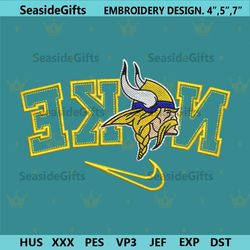 minnesota vikings reverse nike embroidery design download file