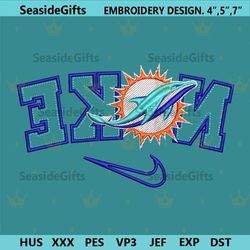 miami dolphins reverse nike embroidery design download file