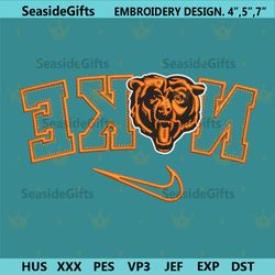 chicago bears reverse nike embroidery design download file