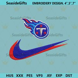 tennessee titans nike swoosh embroidery design download