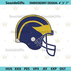 michigan wolverines football helmet logo machine embroidery