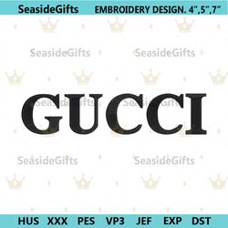 gucci wordmark black embroidery download file