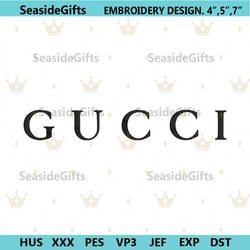 gucci brand wordmark embroidery design download