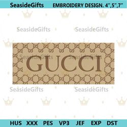 gucci brown box logo wrap embroidery download file