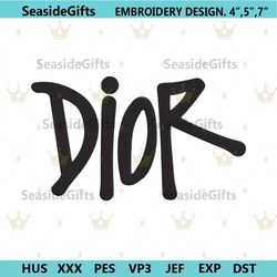 dior luxury brand logo embroidery design download