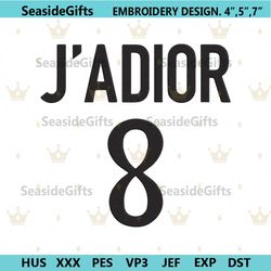 j'adior brand logo embroidery download file