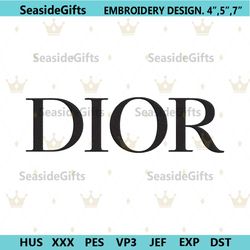 dior logo brand capitalization embroidery download file