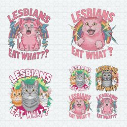 lesbians eat what pride month svg png bundle