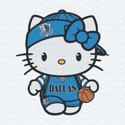 hello kitty dallas mavericks nba basketball svg