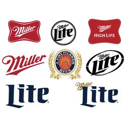 miller lite beer logo bundle svg, trending svg, miller lite beer svg, miller lite svg, miller lite logo svg, beer logo s
