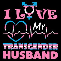 i love my transgender husband svg, lgbt svg, lgbt logo svg, transgender husband, heart svg, heartbeat svg, lgbt symbol s