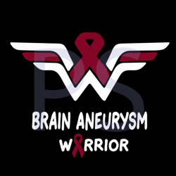 brain aneurysm awareness warrior svg, trending svg, brain aneurysm svg, survived svg, warrior svg, burgundy ribbon svg,