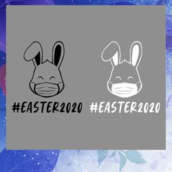 bunny easter 2020 quarantine svg, bunny easter svg, quaratine 2020 svg, easters svg, easters day svg, easter lover svg,