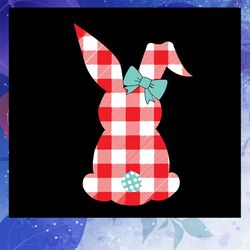 bunny easter svg, happy easter svg, buffalo plaid bunny svg, easters day svg, easter gift, files for silhouette, files f