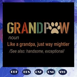 grandpaw like a grandpa, grandpa svg, grandpa gift, grandpa birthday, best grandpa ever, grandpa life, gift from bestie,