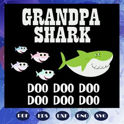 grandpa shark doo doo doo, grandpa svg, grandpa shirt, grandpa gift, awesome grandpa, gift from parents, gift from sibli