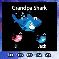 grandpa shark svg, fathers day svg, fathers day gift, fathers day lover, gift for grandpa, shark svg, shark lover, shark