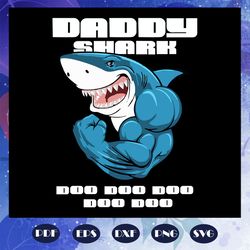 daddy shark doo doo doo, daddy svg, daddy shirt, daddy gift, daddy birthday, awesome daddy, gift from parents, gift from