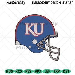 kansas jayhawks football helmet logo machine embroidery