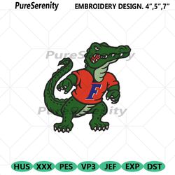 florida gators iconic logo embroidery files, ncaa embroidery files, florida gators file