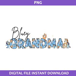 bluey grandma png, bluey mothers day png, mothers day png, bluey png, cartoon png digital file