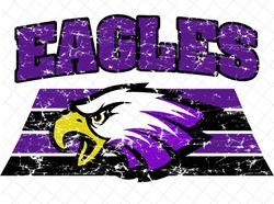 purple eagles mascot png, vintage design, digital download, sublimation design, shirt design