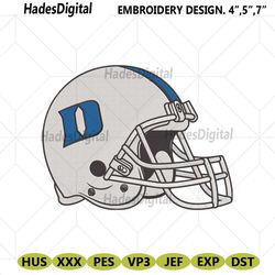 duke blue devils football helmet logo machine embroidery