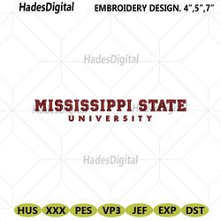 mississippi state university embroidery files, ncaa embroidery files, mississippi state bulldogs file