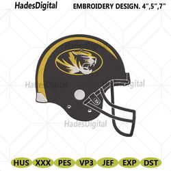 missouri tigers football helmet logo machine embroidery